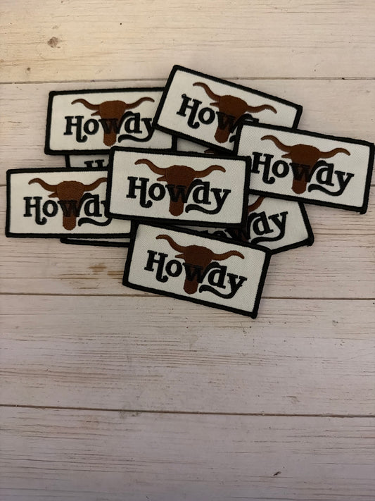 Howdy Horns Patch