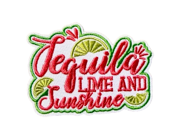 Tequila Lime and Sunshine Patch Cutout