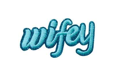 Wifey Glitter Patches 7mno