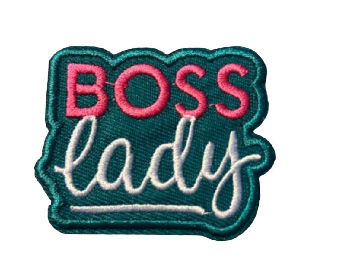 Boss Lady Patch Iron On Ready Patch  Embroidered Filler Patch Hat Bar Patch Women Boss Babe