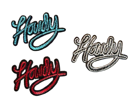 Howdy Rope Bow Patch 4q