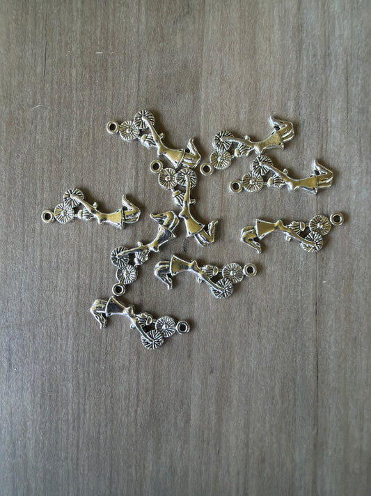 Cheerleader Jumping Charm Lot