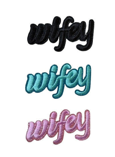 Wifey Glitter Patches 7mno