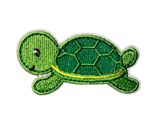 Turtle Patch Iron On Ready Patch  Embroidered Filler Patch Hat Bar Pond Shell