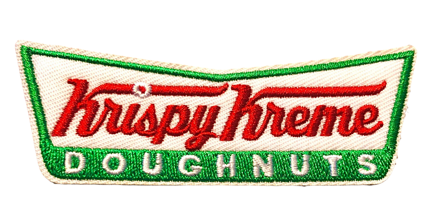 KRISPY KREME Donuts Patch Iron On Ready Brand New Christmas - Cookies - Embroidered Can Also Sew On