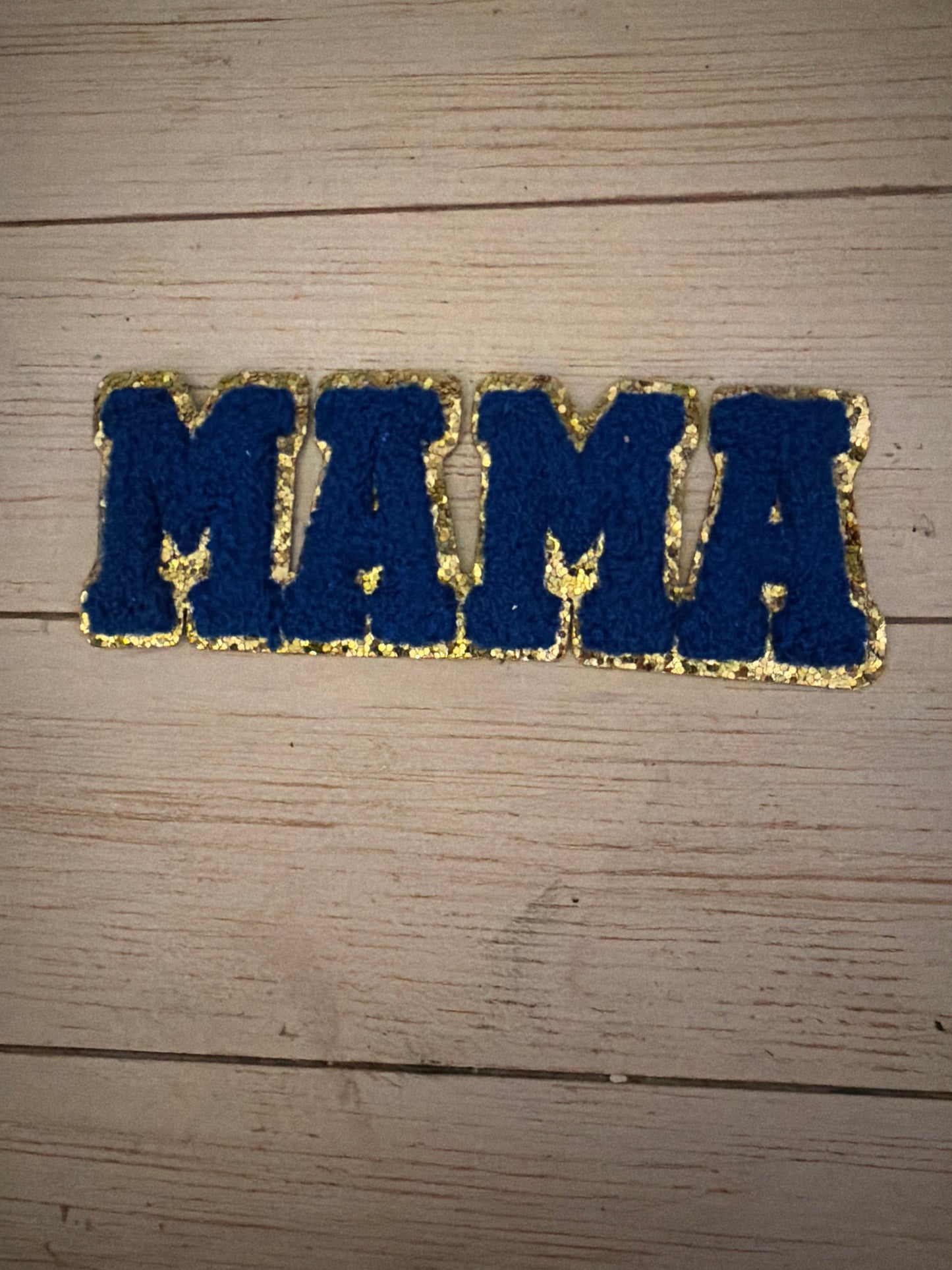 Mama Gold glitter Chenelle patch