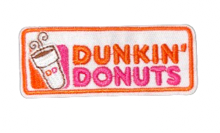 Dunkin Donuts Embroidered Iron On Patch