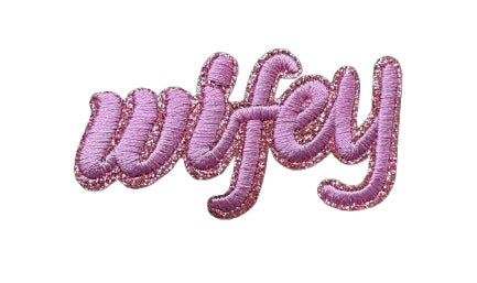 Wifey Glitter Patches 7mno