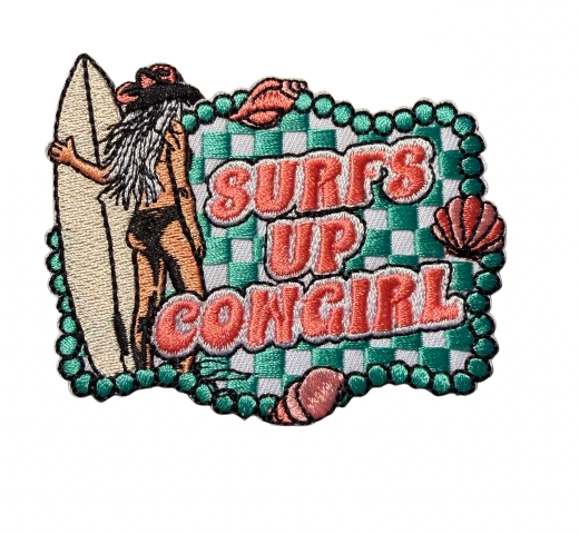Surfs Up Cowgirl Patch 6r