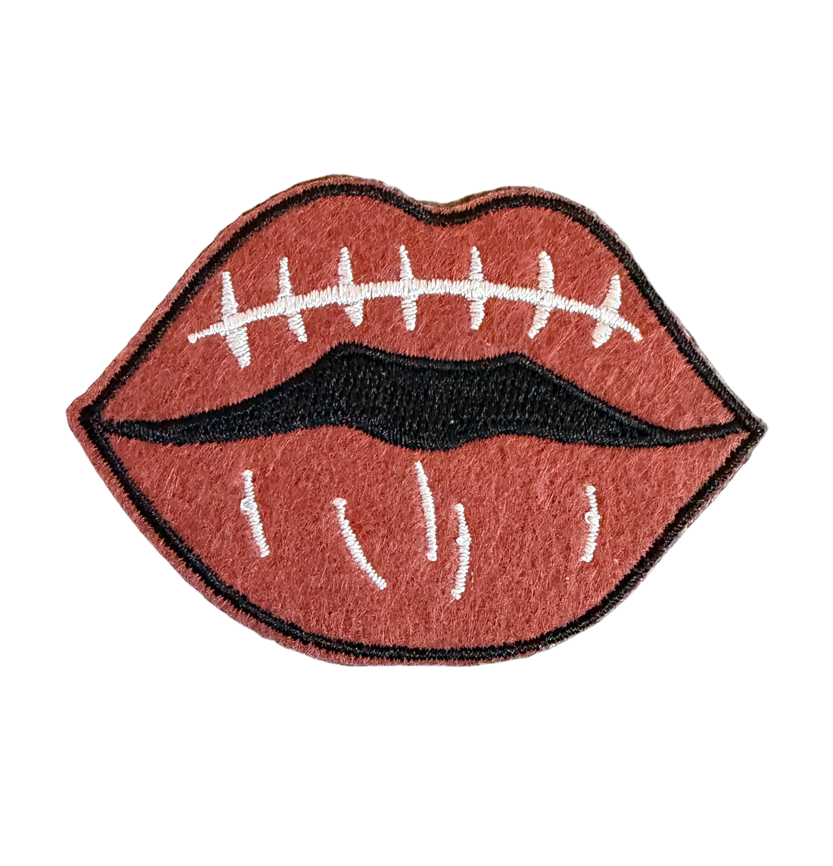 Football Lips Patch