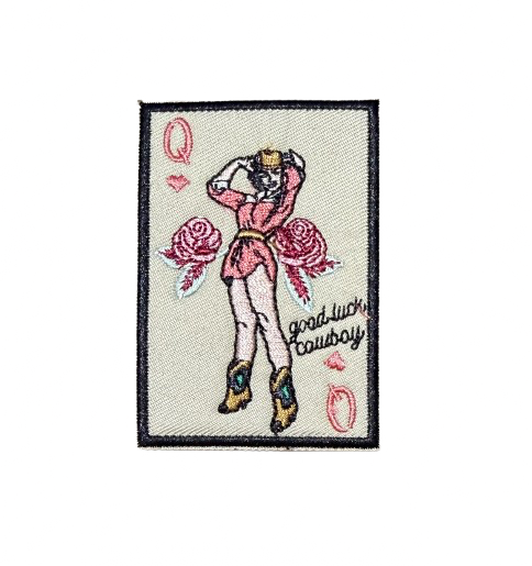 Good Luck Cowboy Cowgirl Card Patch 14v