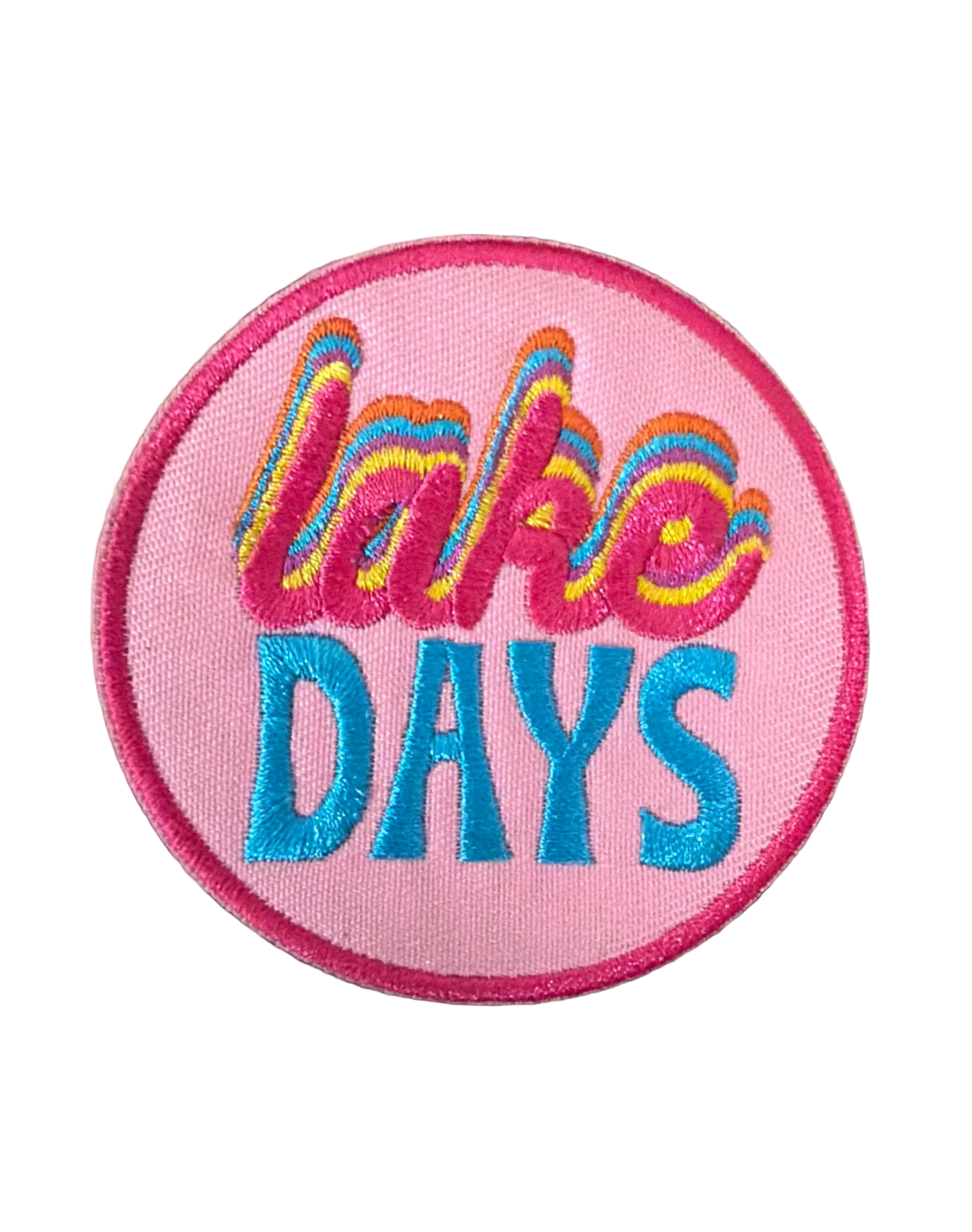 Lake Days Round Patch 16f