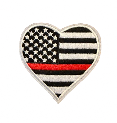 Thin Line Heart Patch 15x