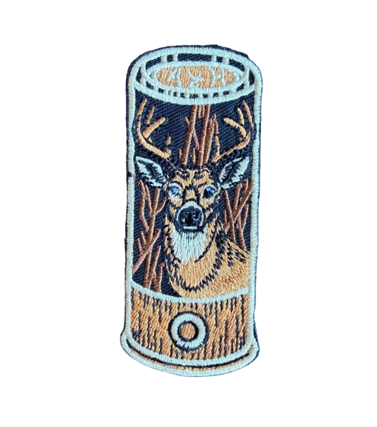 Buck Deer Shotgun Shell Patch