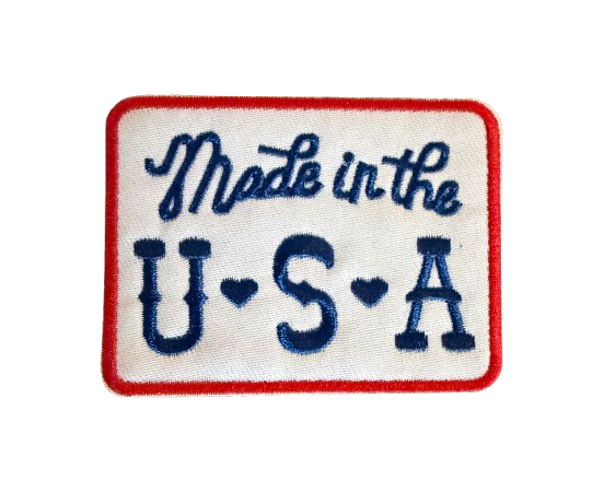 Made in the USA Patch hearts