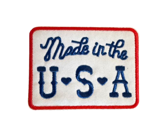 Made in the USA Patch hearts