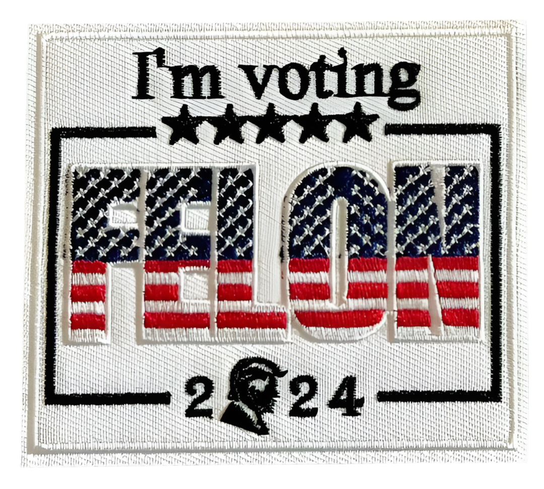 Yes I’m a TRUMP Girl 2024 Iron On Patch - Iron On Ready or Can Sew On - Campaign Elections Vote y2k Hat Shot Biden Vance Kamala Harris Felon