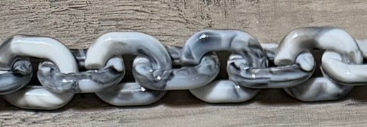 Marble Large Oval Link Chain