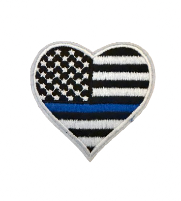 Thin Line Heart Patch 15x
