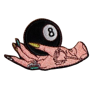 8 Ball Patch in Hand Patch 4d