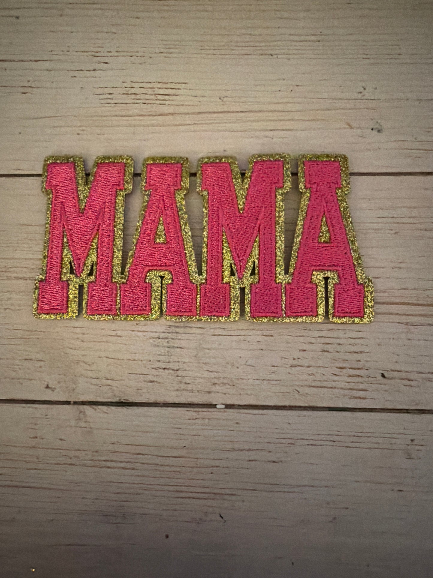 Mama Gold glitter Patch