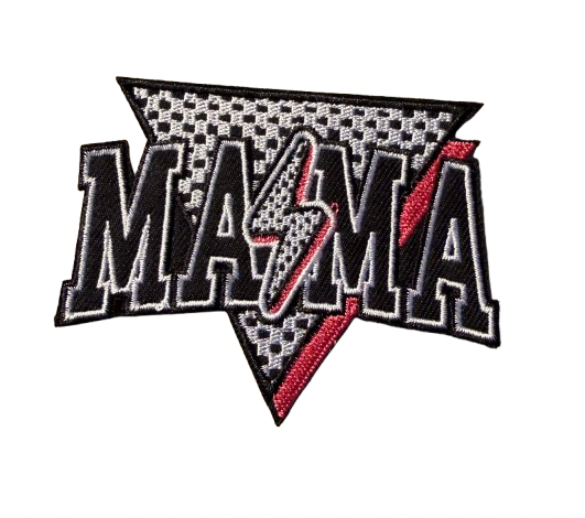 Mama checkered pink patch 6v