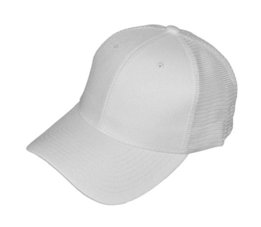 White Structured Trucker Hat