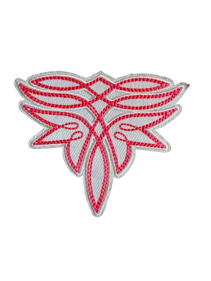 Pink Boot Stitch Patch 13l