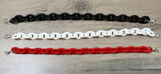 Small Matte Oval Link