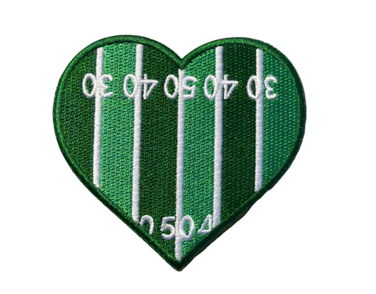 Football Field Heart Patch