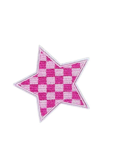 Checkered Star Patch 14q