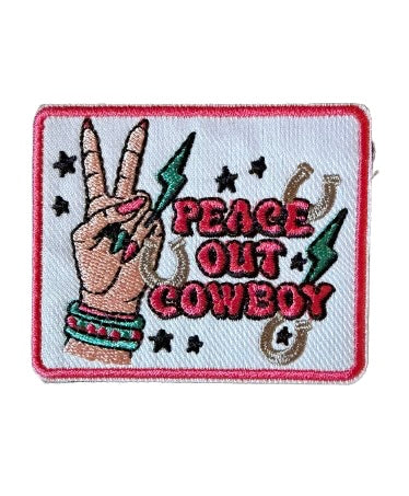 Peace Out Cowboy patch 9g