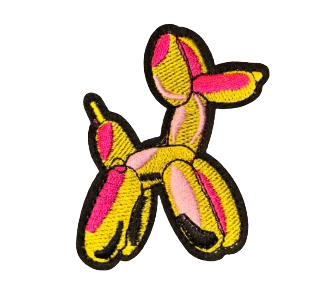 Balloon Dog Patch Iron On Embroidered Patch Hat Bar Filler Patch Blow Up Balloons Pick Your Color