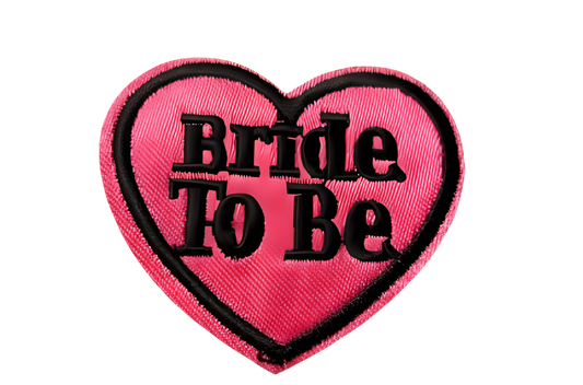 Bride To Be Patch Heart Iron On Ready Patch  Embroidered Filler Patch Hat Bar Patch Love Kiss Marriage Couple