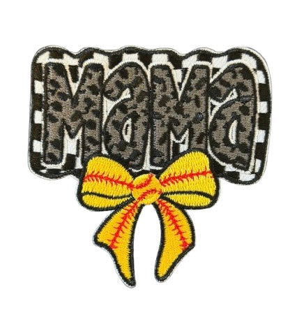 Softball Mama Bow Patch