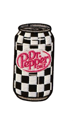Dr. Pepper Checkered Cans Patch 2w