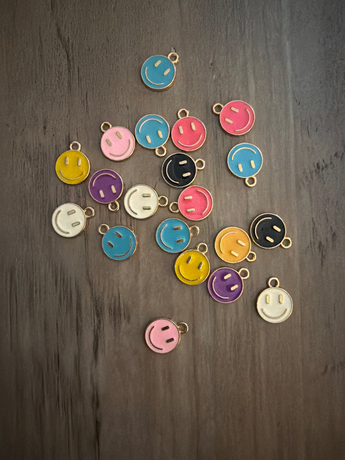 Mixed Smiley Face Charm Lot