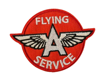 FLYING A Gas Oil Logo Iron On Embroidered Patch NEW!