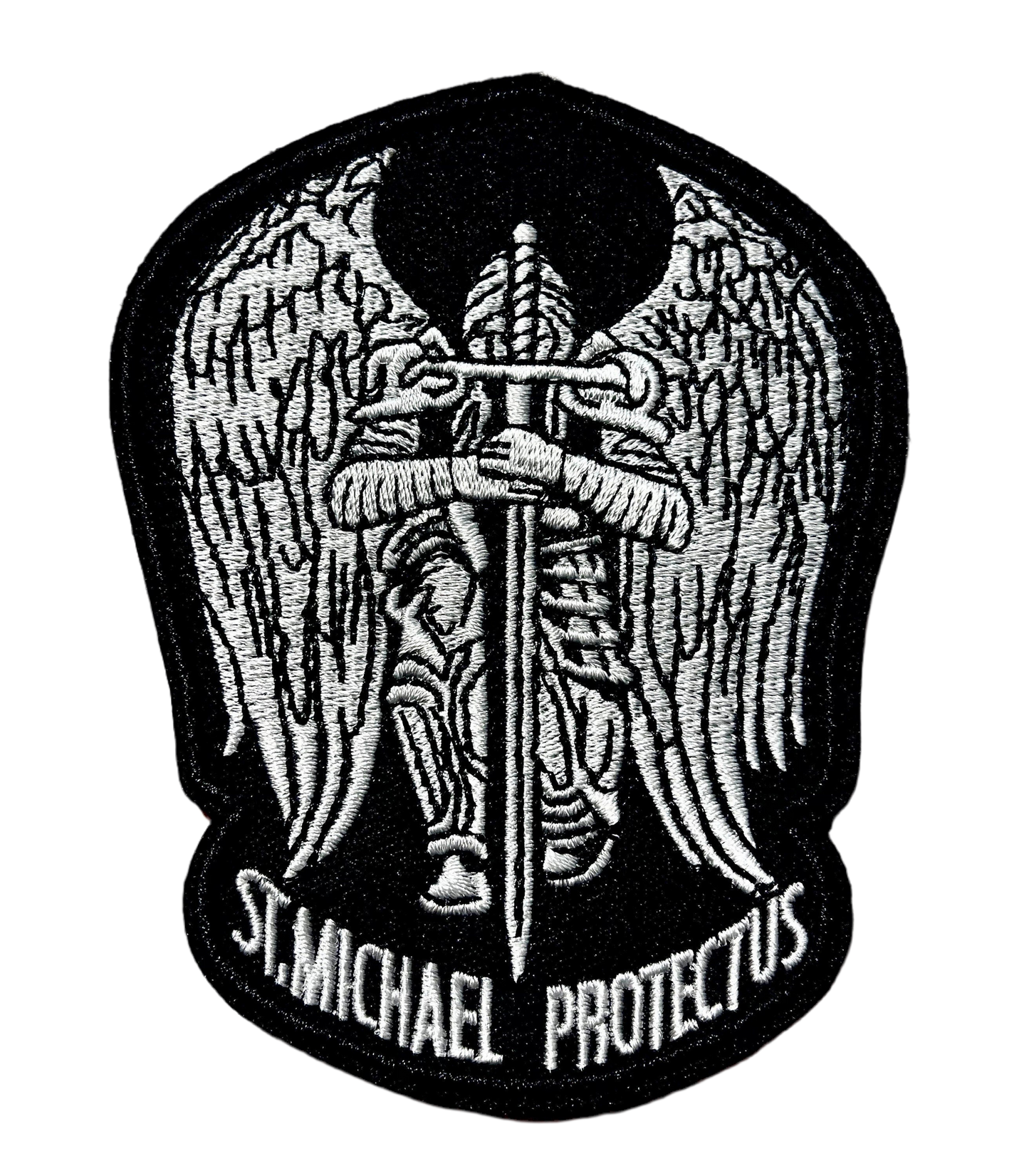 ST. MICHAEL Patch Protect Us Brand New Amazing Embroidered Quality! Hook and Loop Backing Military Police Safety Motorcycle