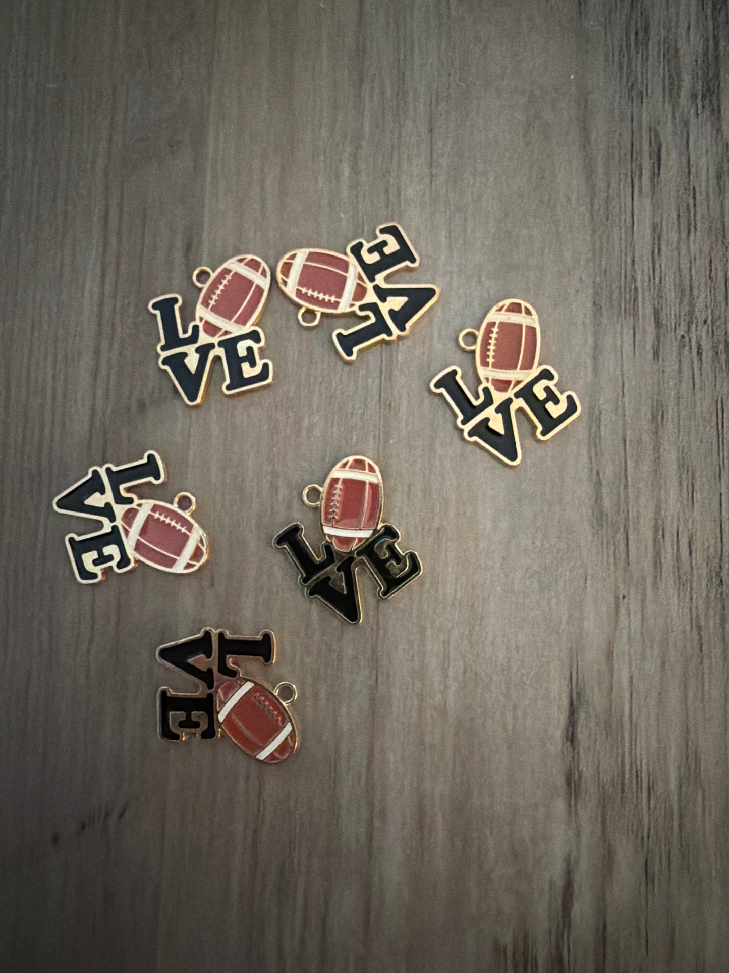Love Football Charm Lot