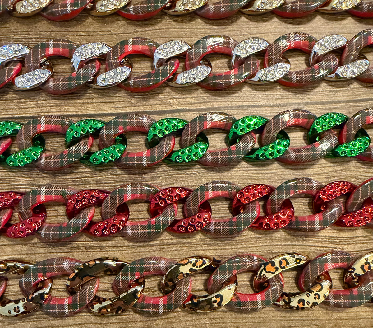 Red & Green Plaid Chains