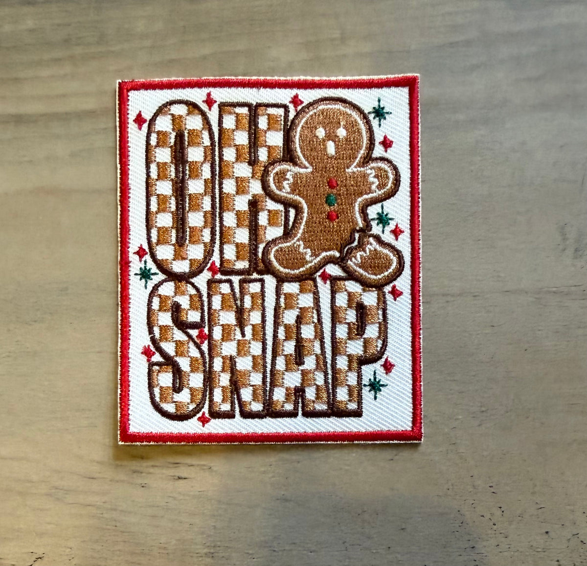 Oh Snap Gingerbread Patch