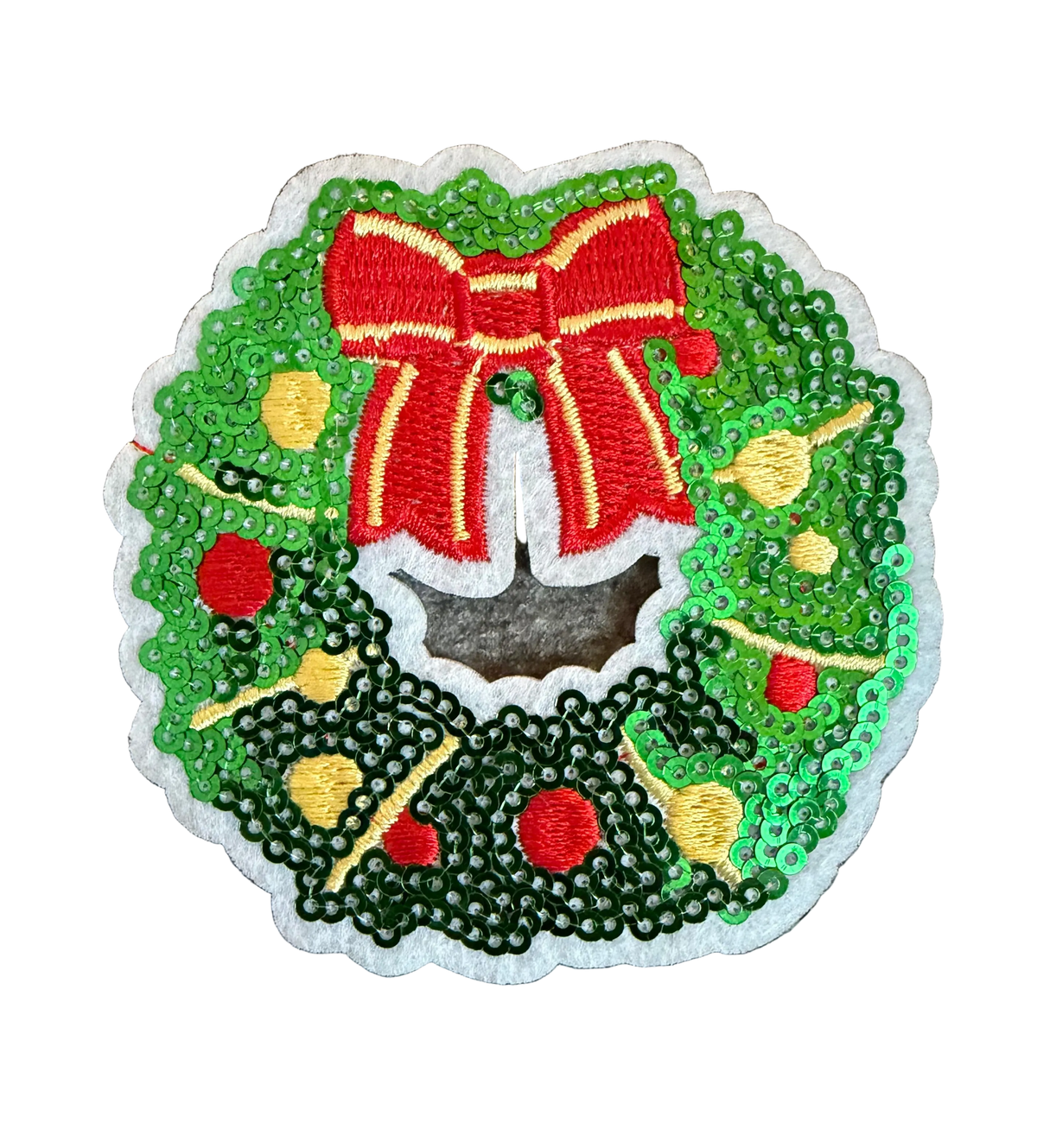 Sequin Wreath Patch