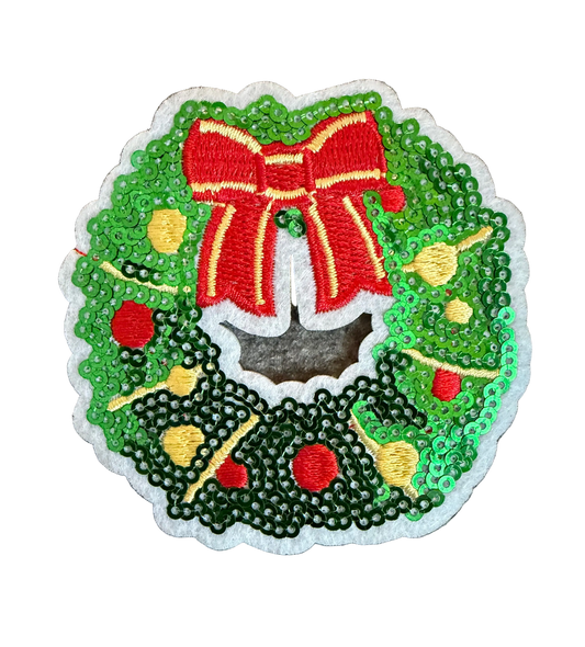 Sequin Wreath Patch