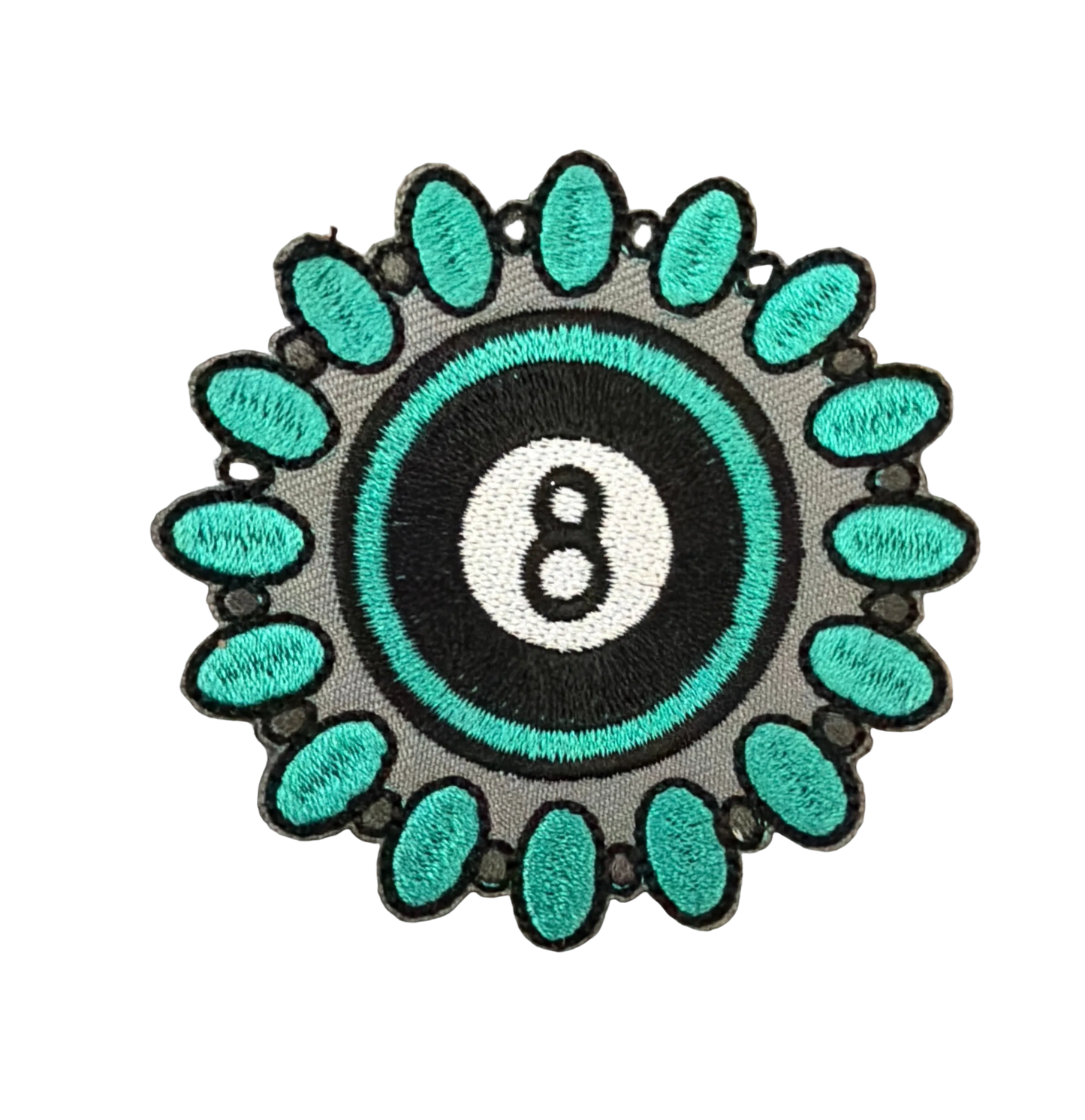 8 Ball Turquoise Patch 16b