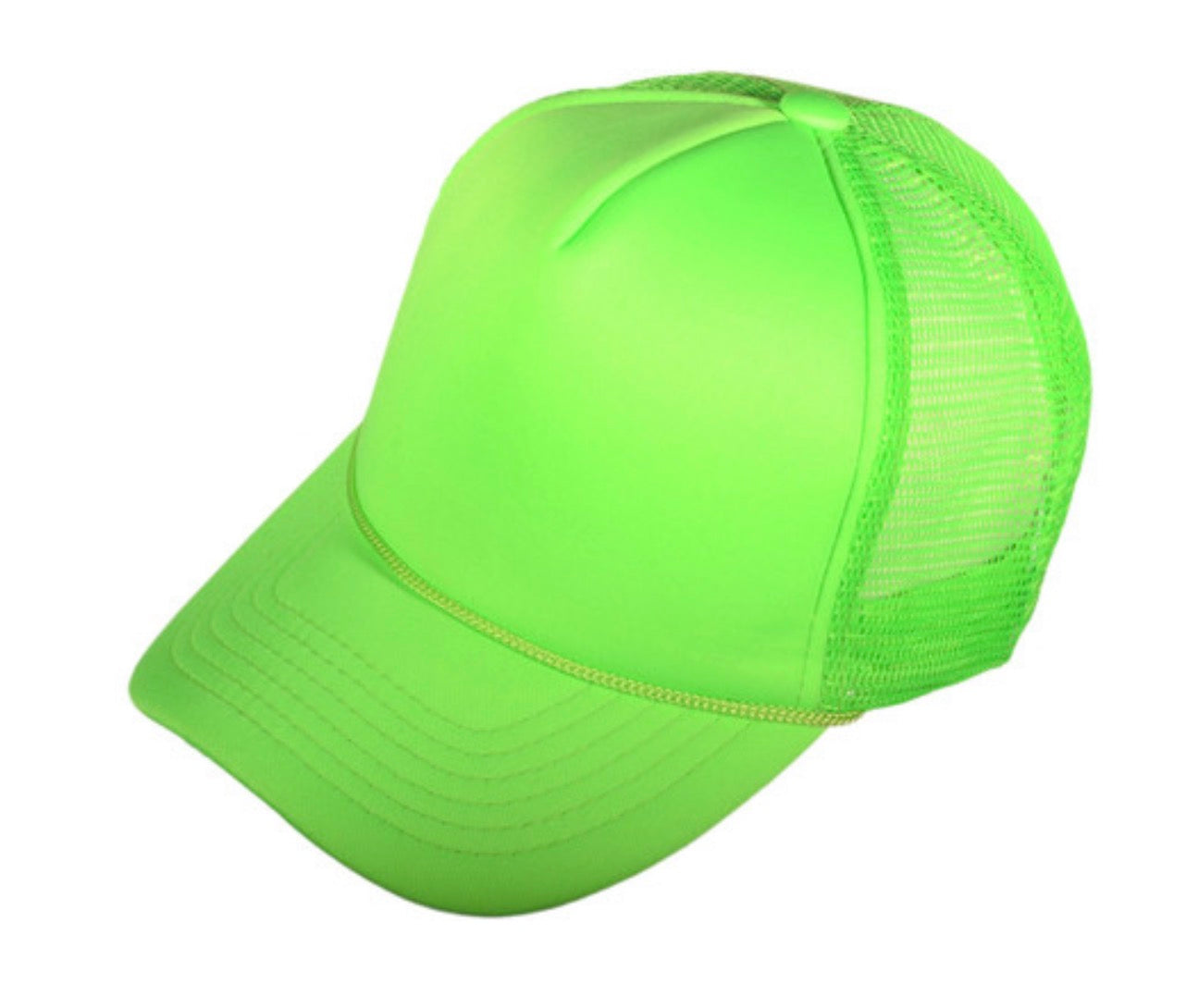 Neon Green Mid Profile Foam Trucker Hat