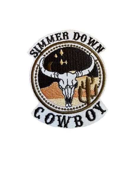 Simmer Down Cowboy Patch 13j