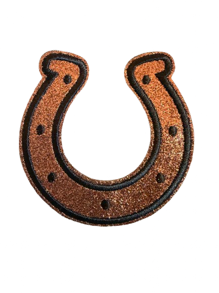 Glitter Horseshoe Patch
