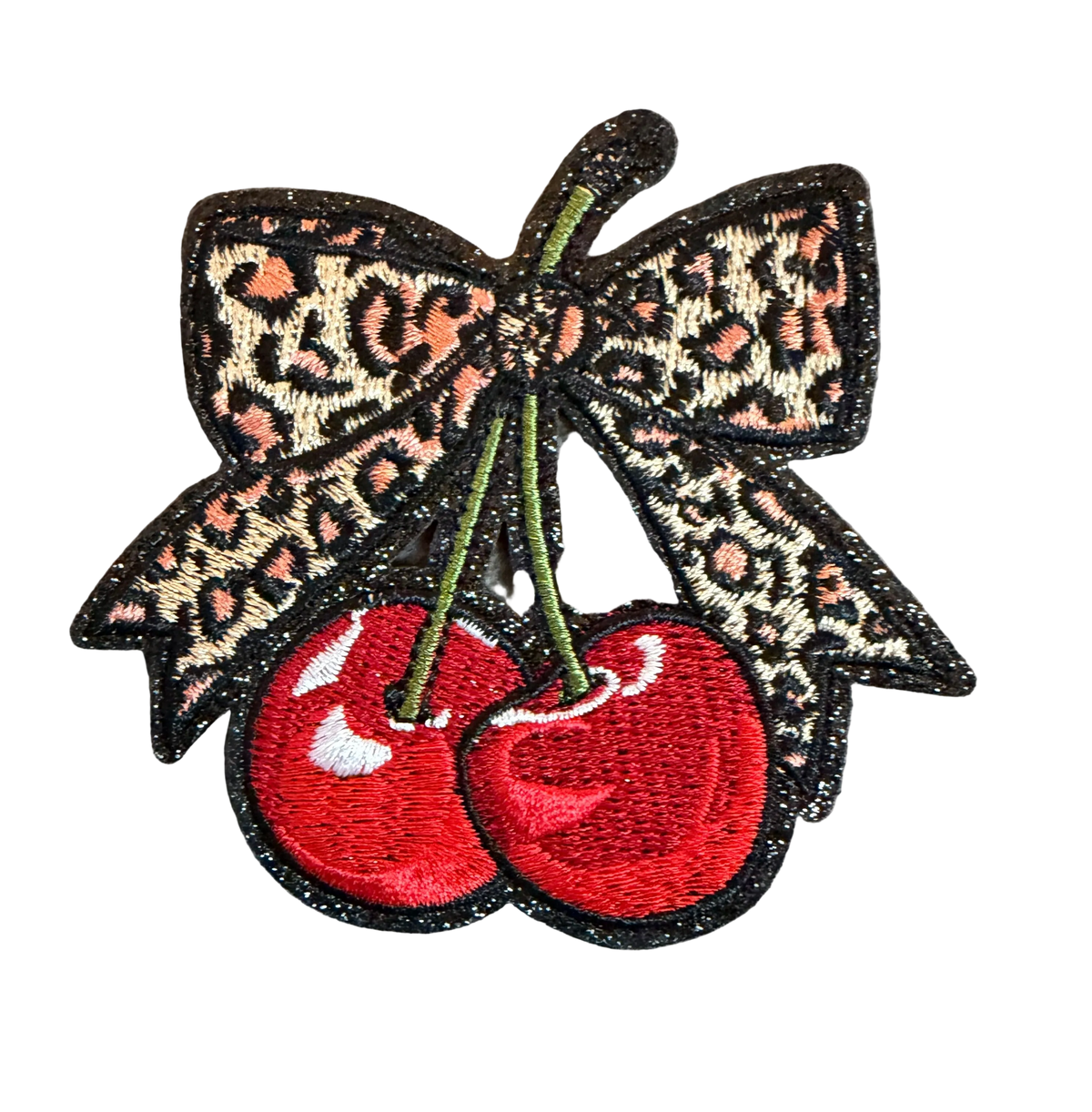 Leopard Bow Cherry Patch