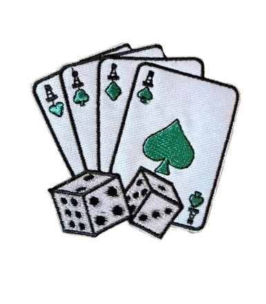Teal Ace Playing Cards Patch 9v